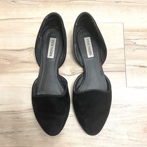 Steve by Steve Madden Black suede Flats